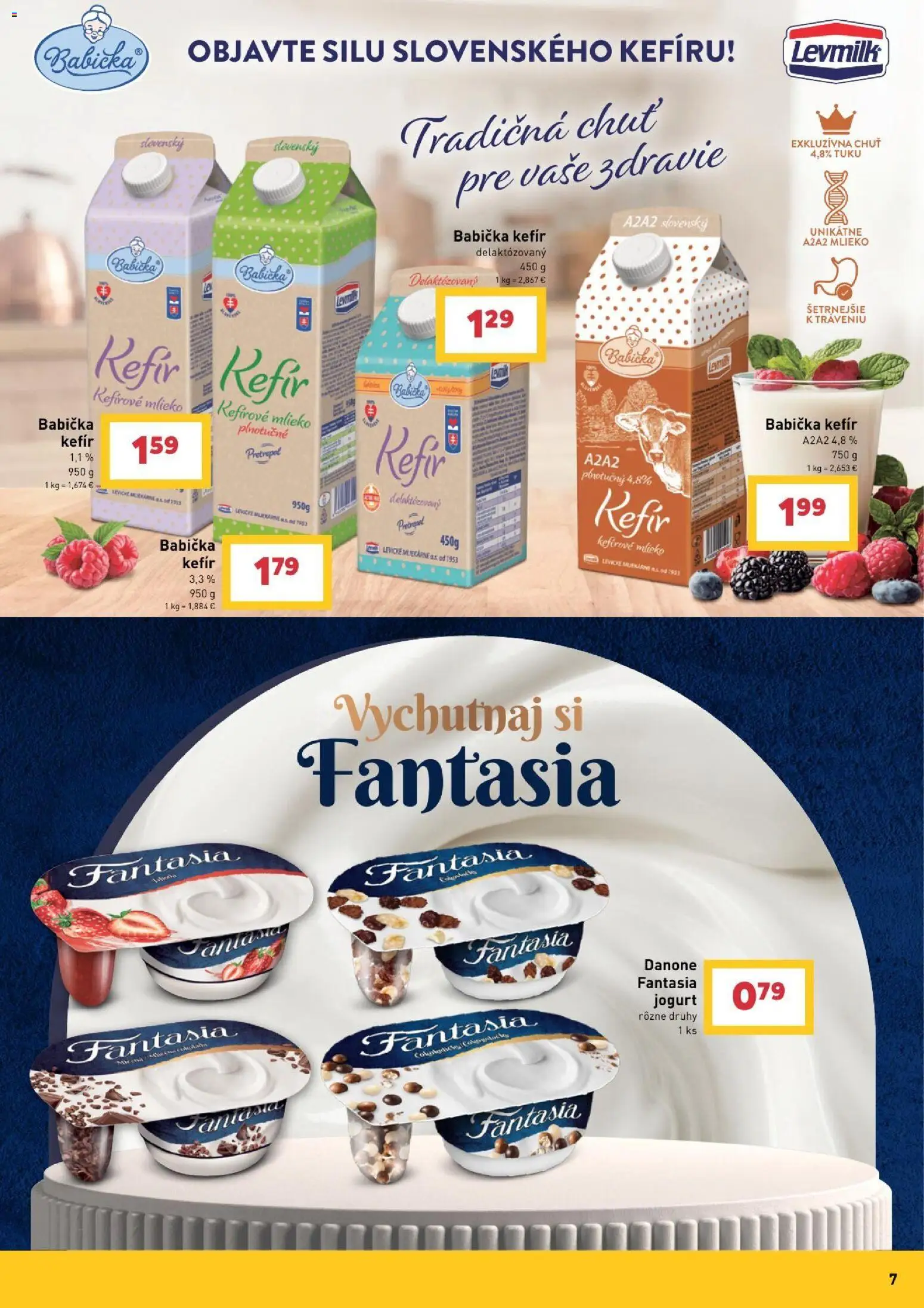 Nové Billa akcie – leták je platný od 30.09.2026 | Strana: 7 | Produkty: Mlieko, Jogurt, Kefír, Kefírové mlieko