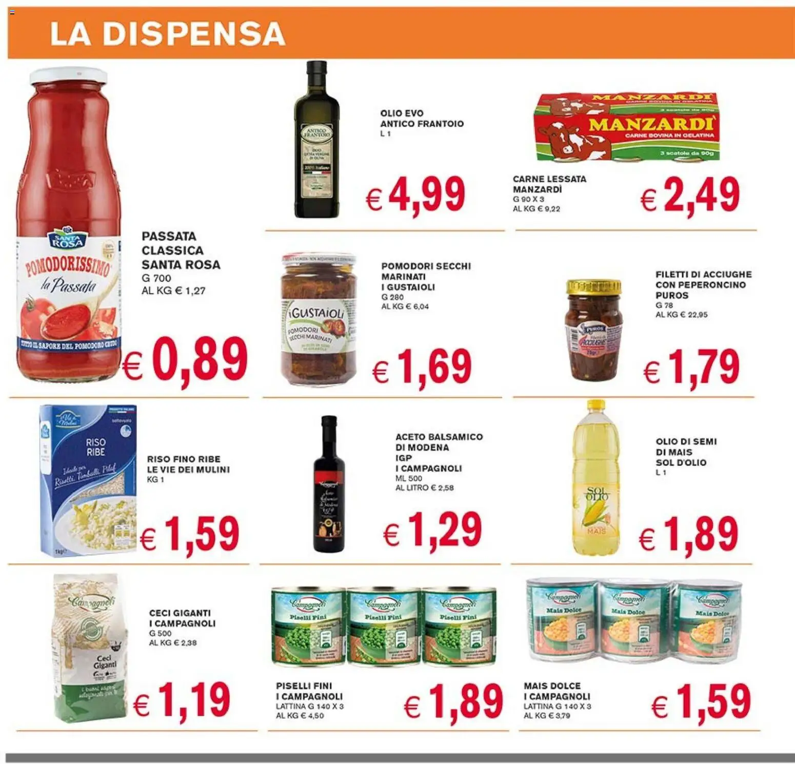Volantino Coal del 18/06/2026 | Pagina: 8 | Prodotti: Ceci, Peperoncino, Piselli, Mais