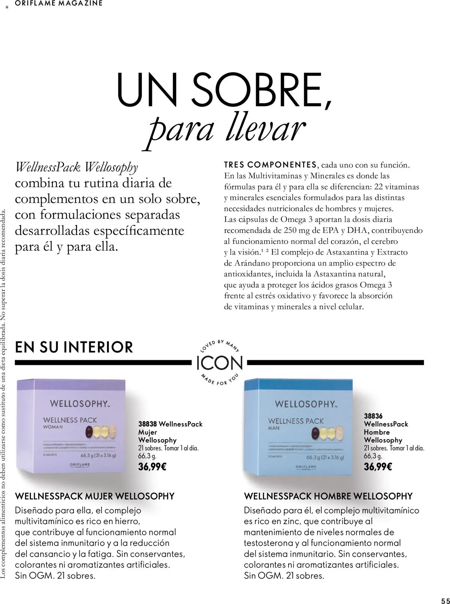 Oriflame - Catálogo Campaña 14 │ válido desde el 07/10/2026 | Página: 55 | Productos: Cápsulas, Omega, Omega 3, Multivitamínico
