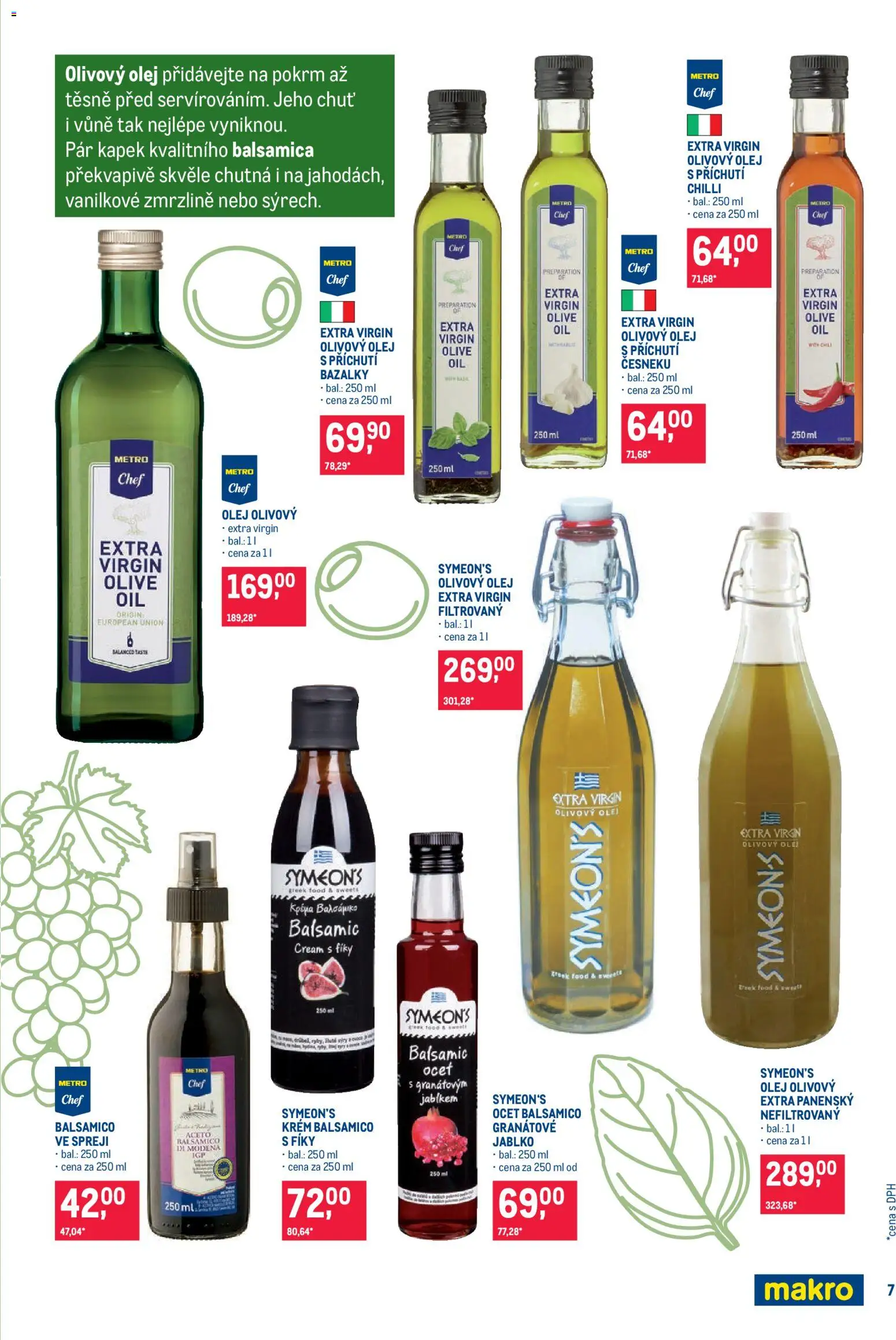 Makro leták - Pro milovníky jídla od 12.08.2026 | Strana: 7 | Produkty: Olivový olej, Olej, Krém, Balsamico