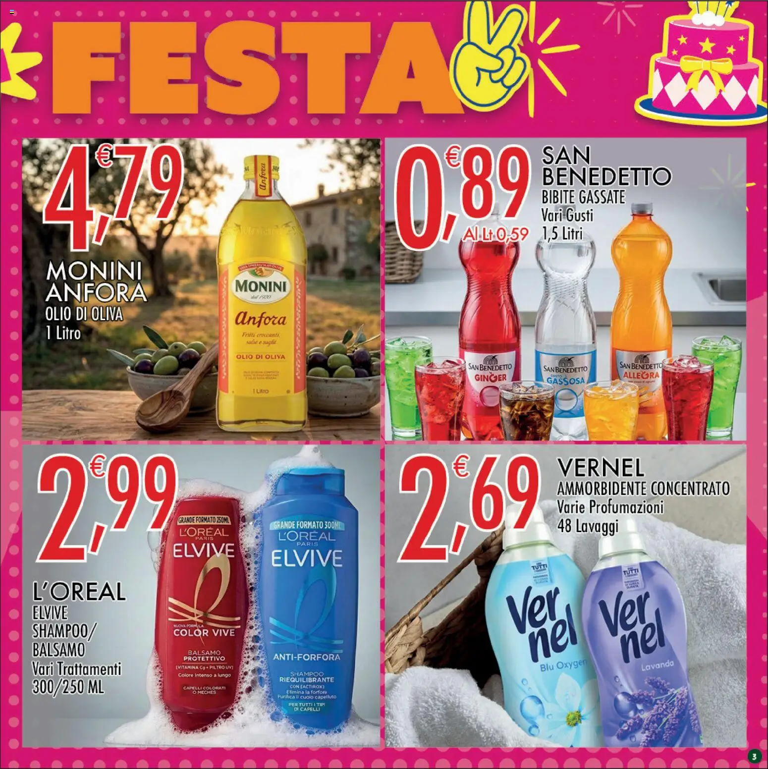 Volantino CRAI del 01/10/2026 | Pagina: 3 | Prodotti: Balsamo, Ammorbidente, Lavanda, Olio di Oliva