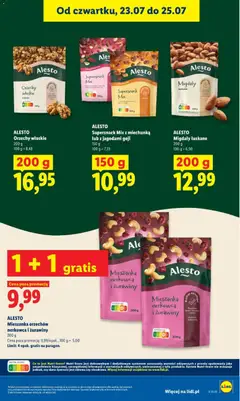 Pogląd oferty "ALESTO Orzechy włoskie, Orzechy włoskie łuskane 200 g" - ważna od 23.07.2026 | Strona: 29