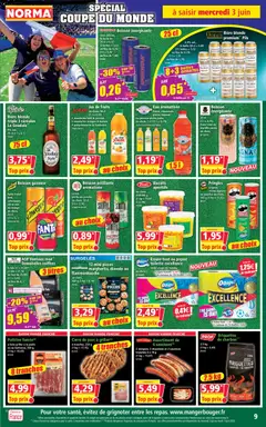 Norma - Prévisualisation de Norma catalogue valide à partir de 03.06.2026 | Page: 9 | Produits: Pêche, Porc, Oignons, Kiwi