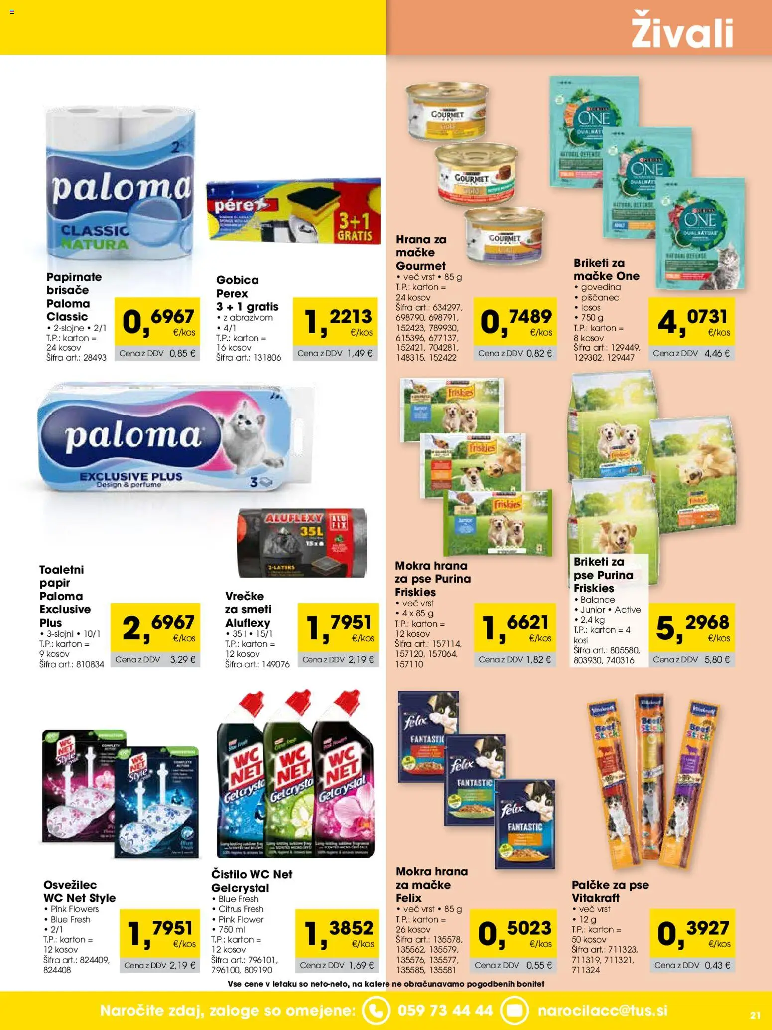 Novi Tuš katalog ponudbe – veljaven od 01.06.2026 | Stran: 21 | Izdelki: Losos, Gobica