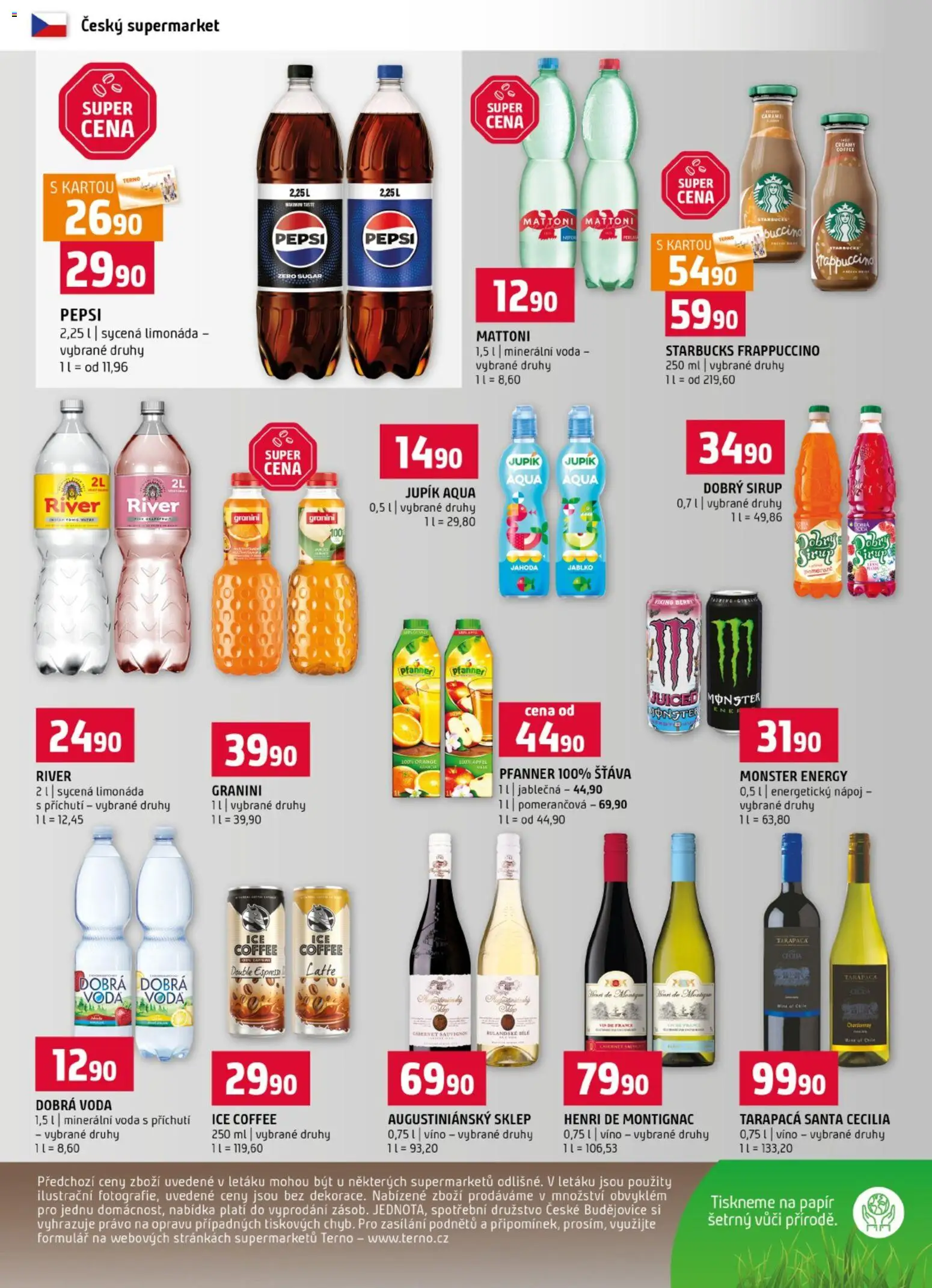 Terno leták od 20.05.2026 | Strana: 12 | Produkty: Mattoni, Limonáda, Pepsi, Ice coffee
