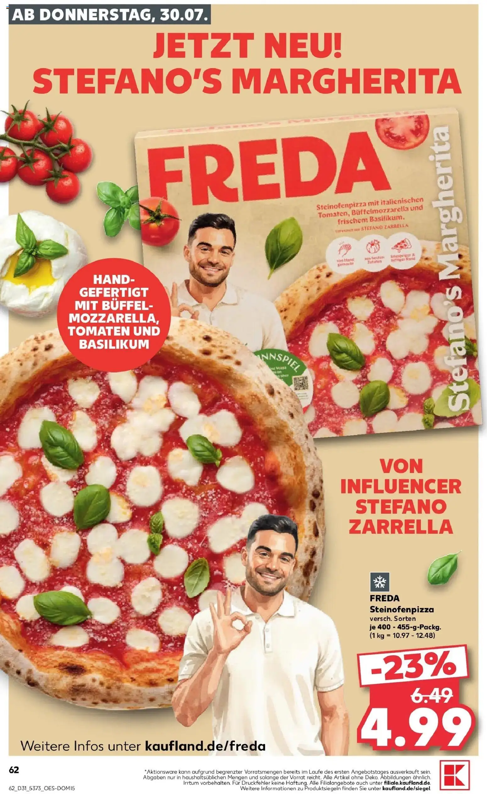 Kaufland Prospekt Bad Oldesloe – gültig ab 30.07.2026 | Seite: 62 | Produkte: Tomaten