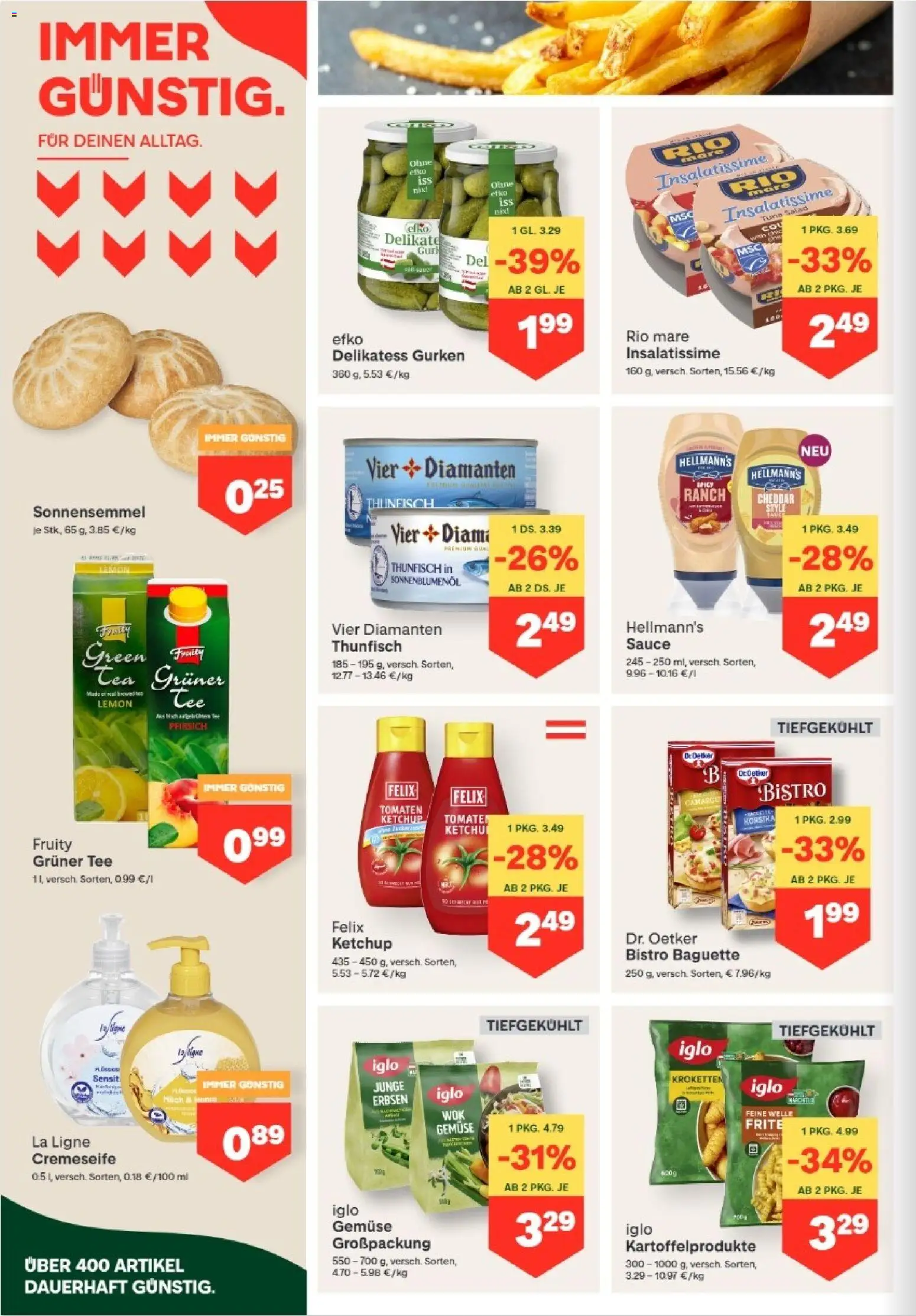 MPREIS Altenmarkt im Pongau gültig ab 25.06.2026 | Seite: 8 | Produkte: Gemüse, Erbsen, Jääkaappipakastin, Tee
