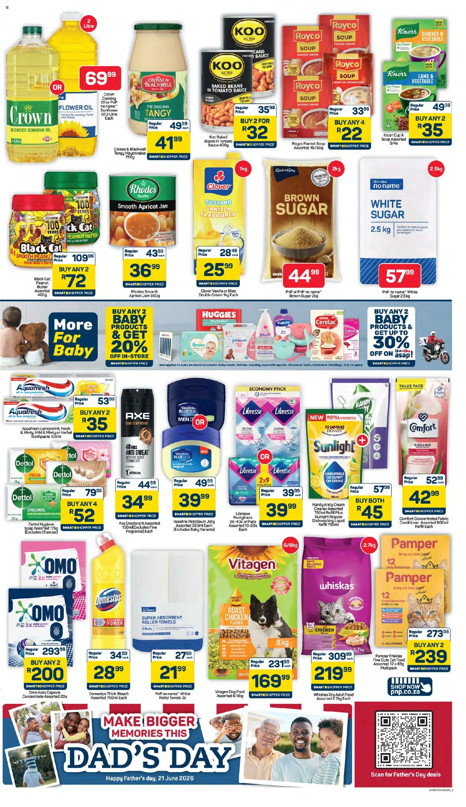 New Pick n Pay catalogue – valid from 08.06.2026 | Page: 3 | Products: Beans, Mayonnaise, Sauce, Petroleum jelly
