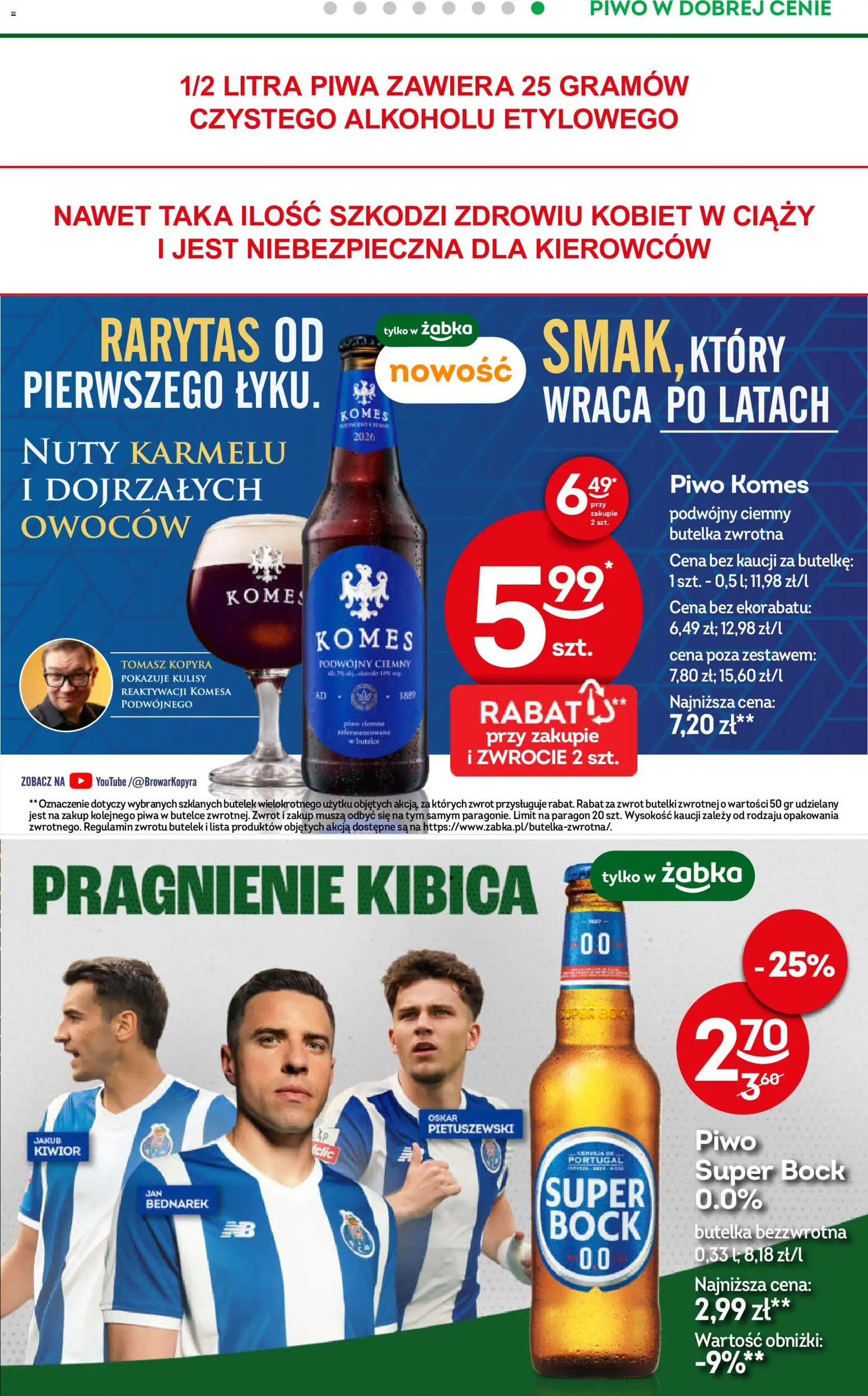 Żabka gazetka od 07.10.2026 | Strona: 47 | Produkty: Piwo