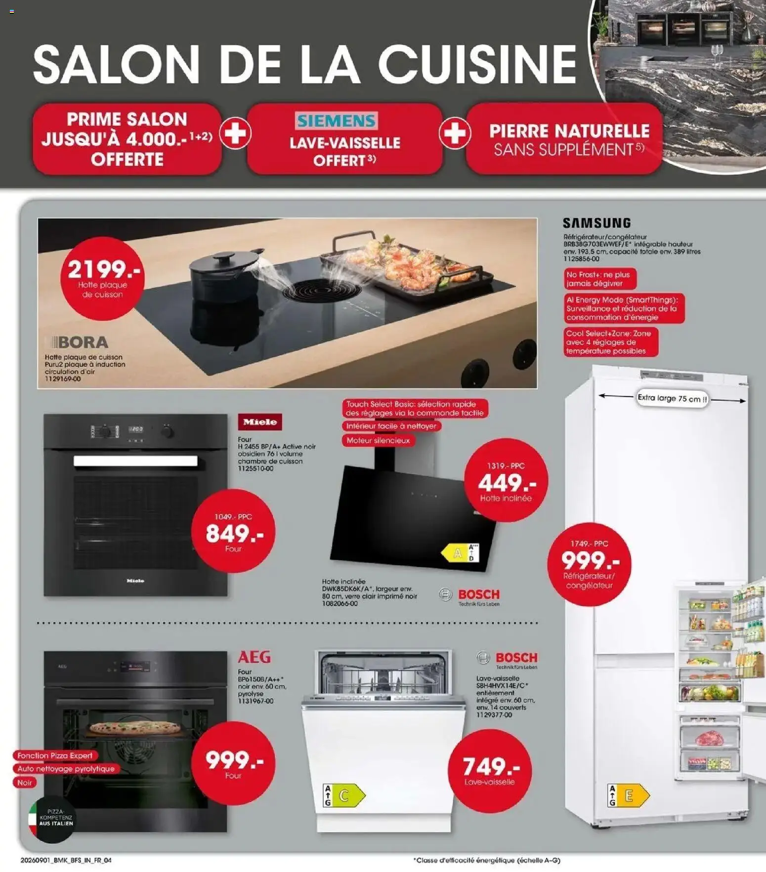 Möbel Martin - Möbel Martin: Offres hebdomadaires à partir du 01/09/2026 - promo en ligne | Page: 4 | Produits: Couverts, Congélateur, Four, Plaque de cuisson