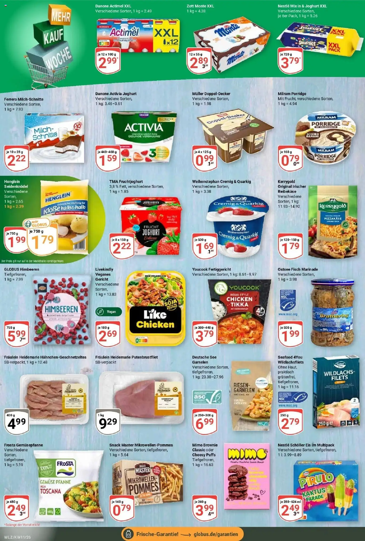 Globus prospekt Weischlitz	 – gültig ab 09.03.2026 | Seite: 10 | Produkte: Youcook, Smarties, Fruchtjoghurt, Eis