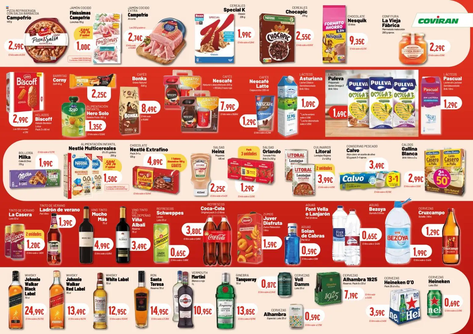 Coviran - Figueres │ válido desde el 05.05.2026 | Página: 18 | Productos: Leche, Jamón, Pizza, Cereales