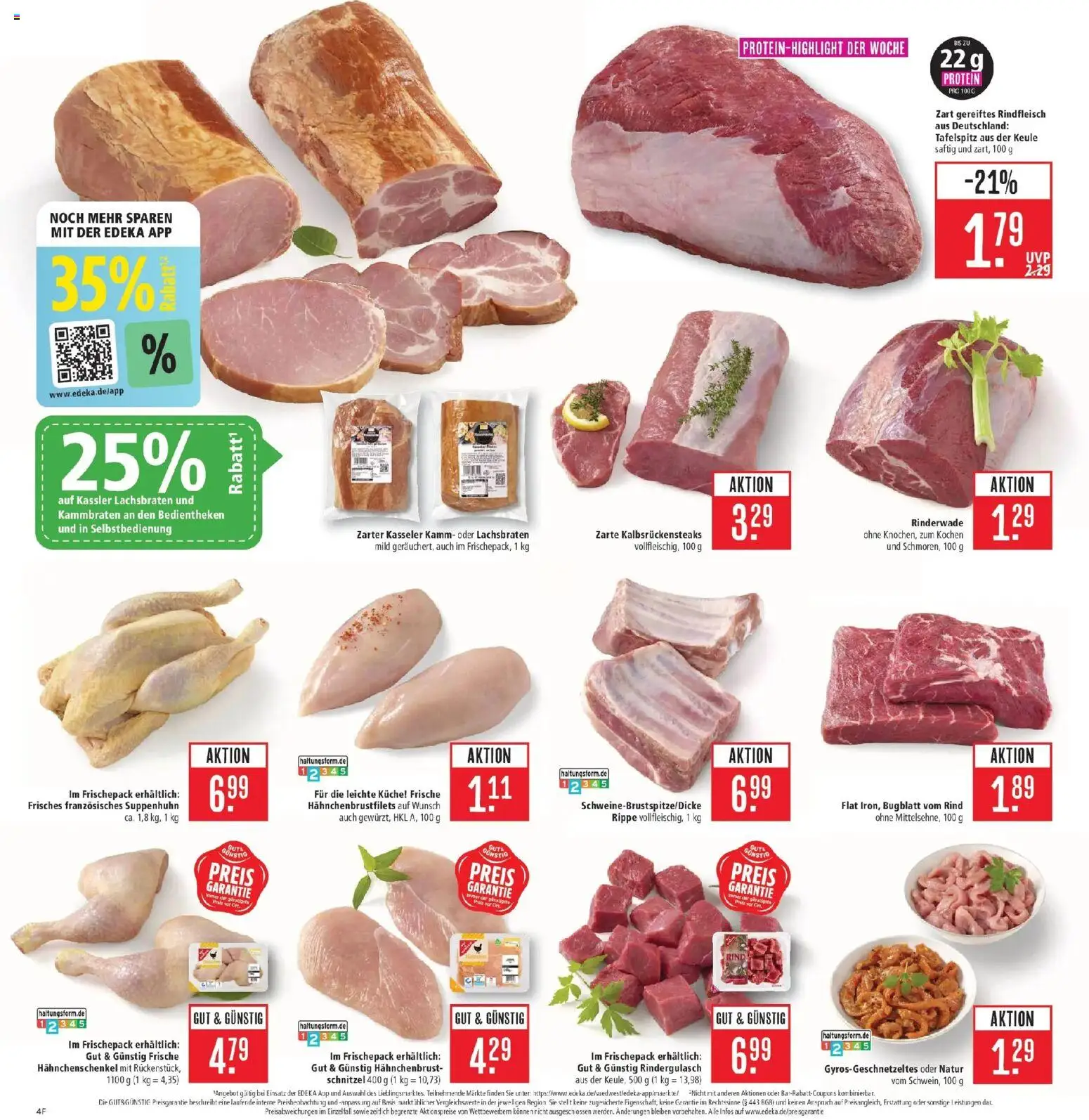 Marktkauf Prospekt Heidenheim (ab 05.10.2026) » Angebote online | Seite: 4 | Produkte: Rindergulasch, Hahnchenschenkel, Küche, Schnitzel