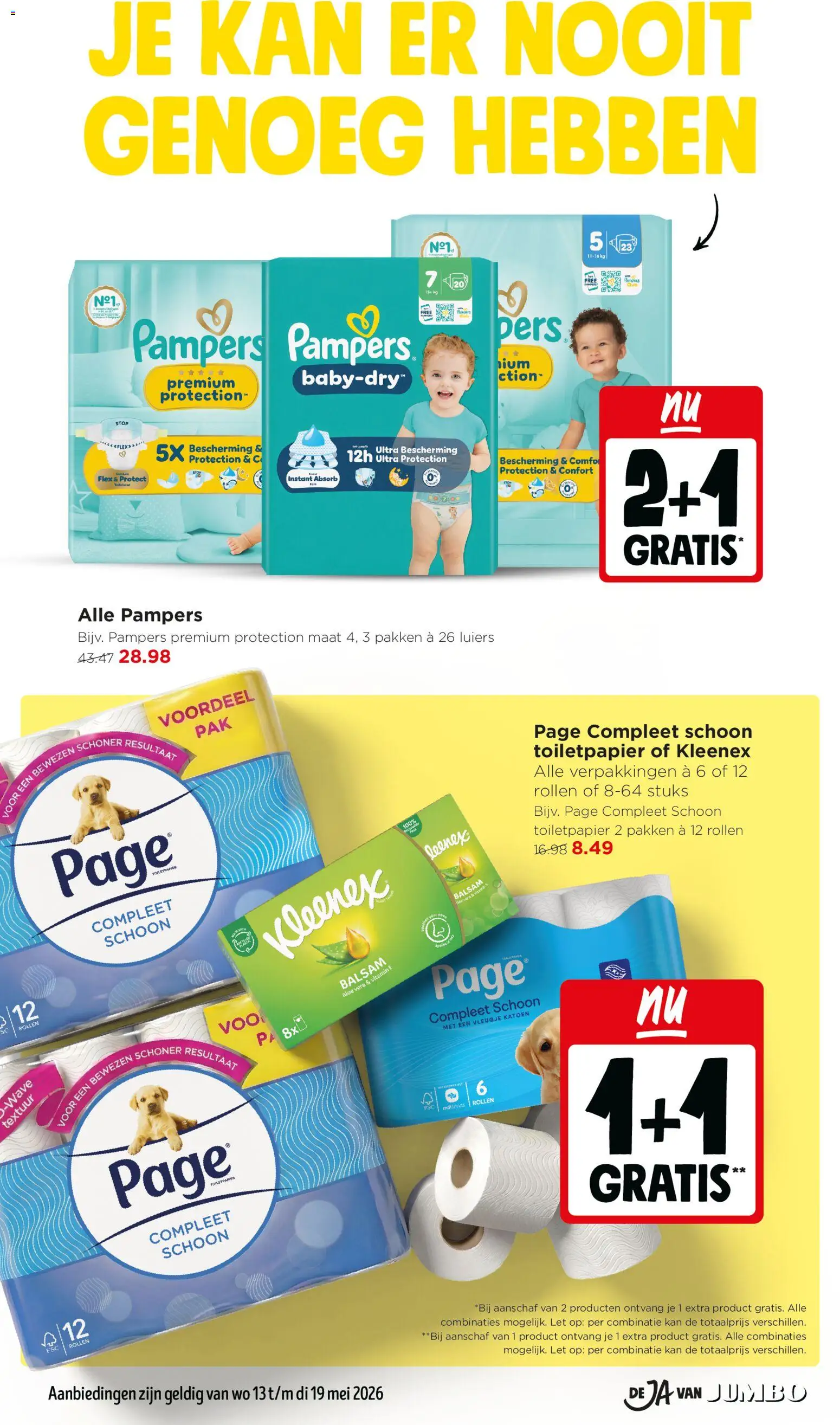 {H1} | Pagina: 26 | Producten: Kan, Pampers, Toiletpapier
