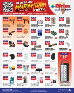 Africa Cash & Carry specials catalogue – valid from 07.05.2026 | Page: 24 | Products: Grinder, Drill, Paper, Tape