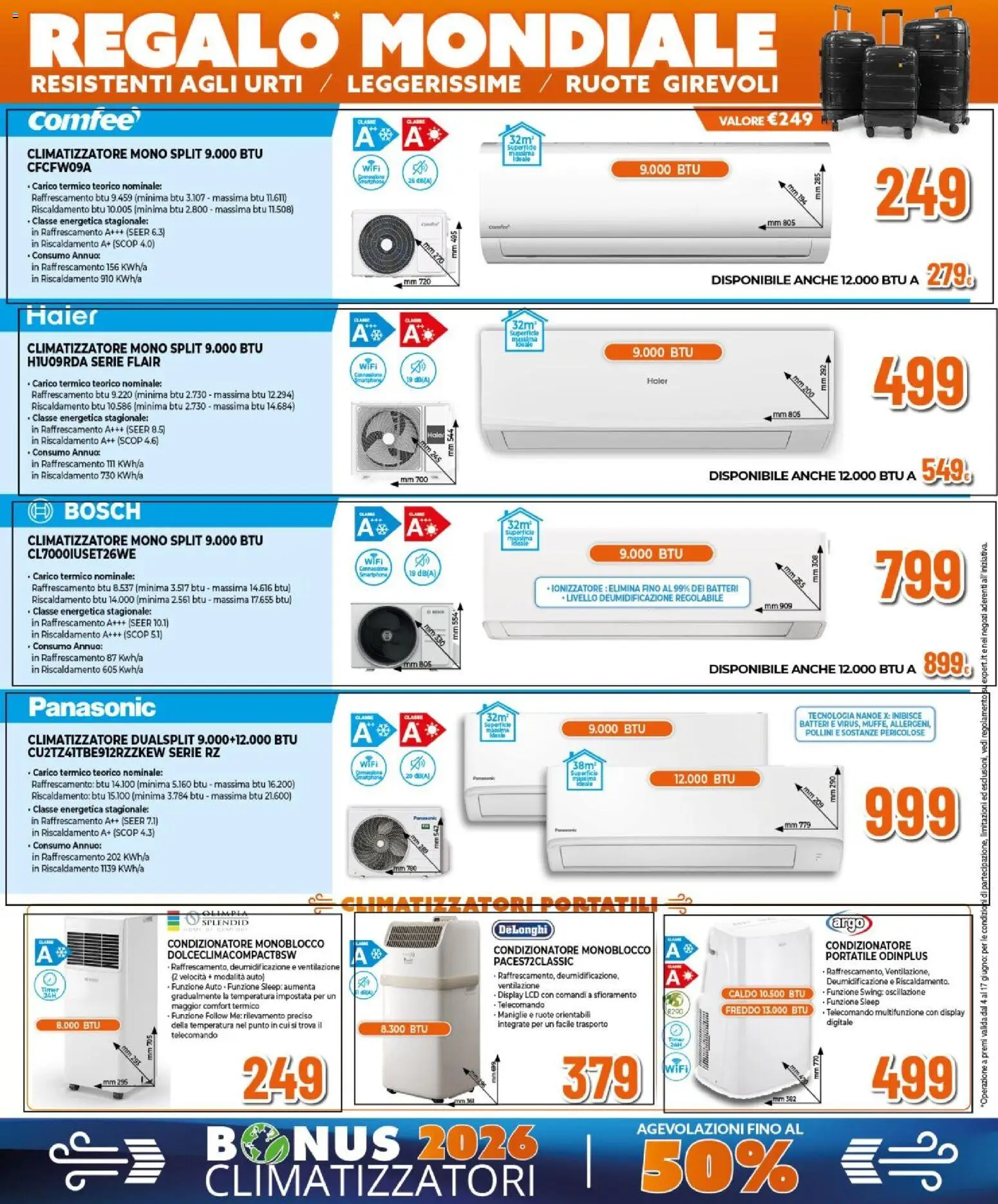 Volantino Expert del 04.06.2026 | Pagina: 27 | Prodotti: Climatizzatore, Telecomando, Smartphone, Condizionatore