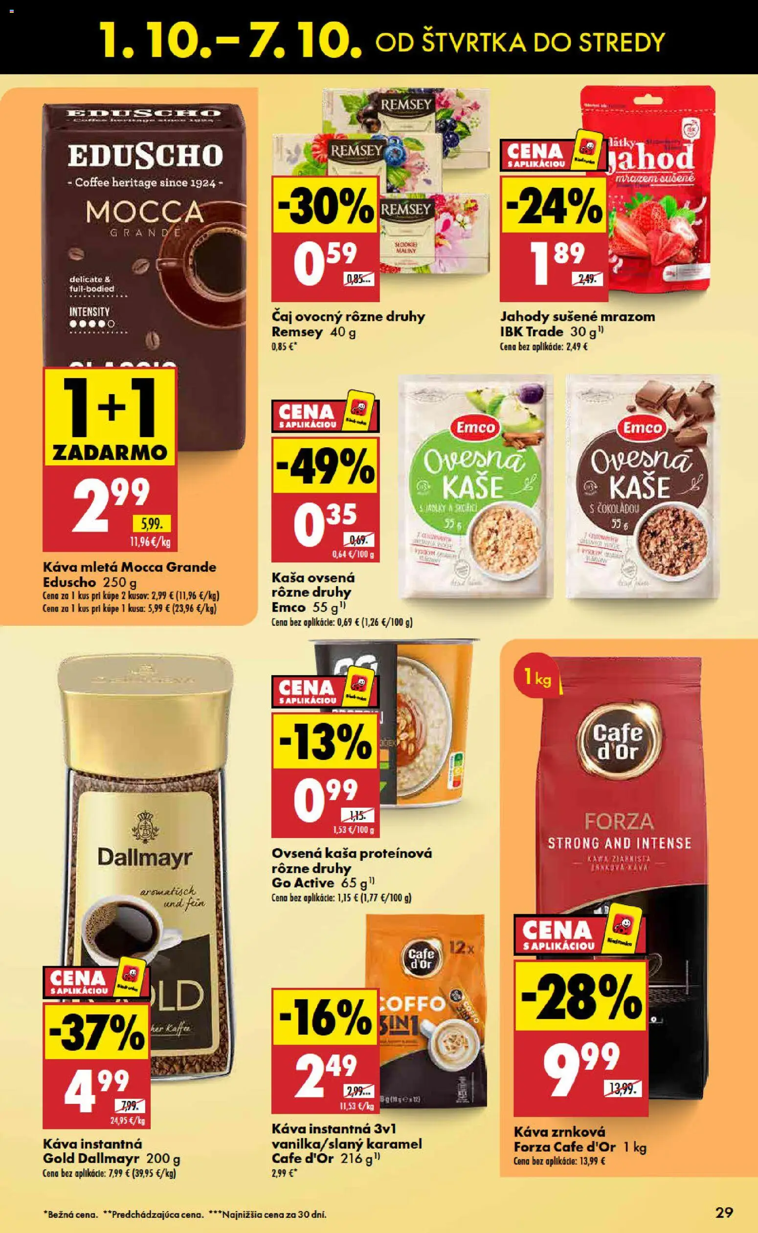 Nové Biedronka akcie – leták je platný od 01.10.2026 | Strana: 29 | Produkty: Protein, Ovsená kaša, Kaša, Maliny