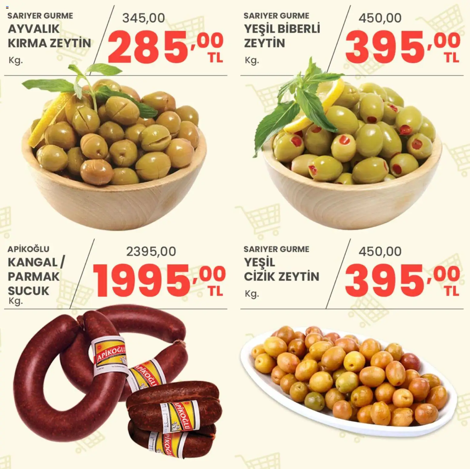 Sarıyer Katalog - 22.05.2026 tarihinden itibaren geçerlidir | Sayfa: 3 | Ürünler: Zeytin, Sucuk