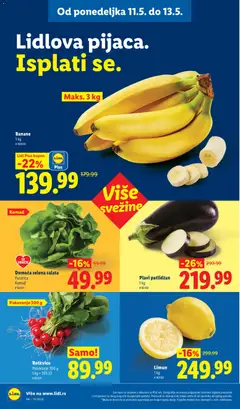 Domaća zelena salata, Puterica Komad - pregled Lidl kataloga - važi od 07.05.2026 | Strana: 96