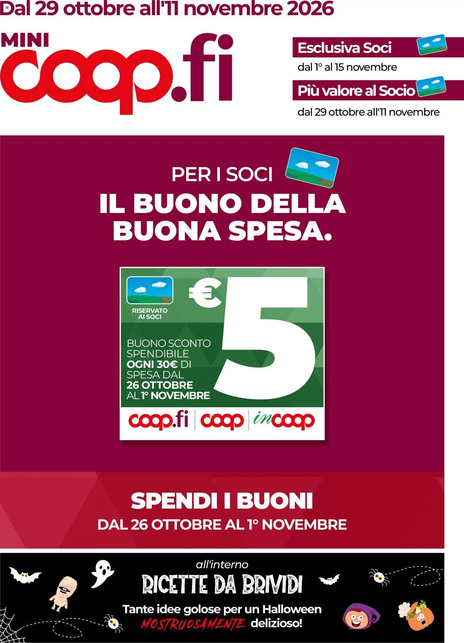 Volantino COOP del 29/10/2026 | Pagina: 1