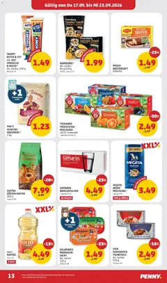Penny Markt - Flugblatt ab 17.09.2026 gültig | Seite: 13 | Produkte: Früchtetee, Rapsöl, Kaffee, Saft