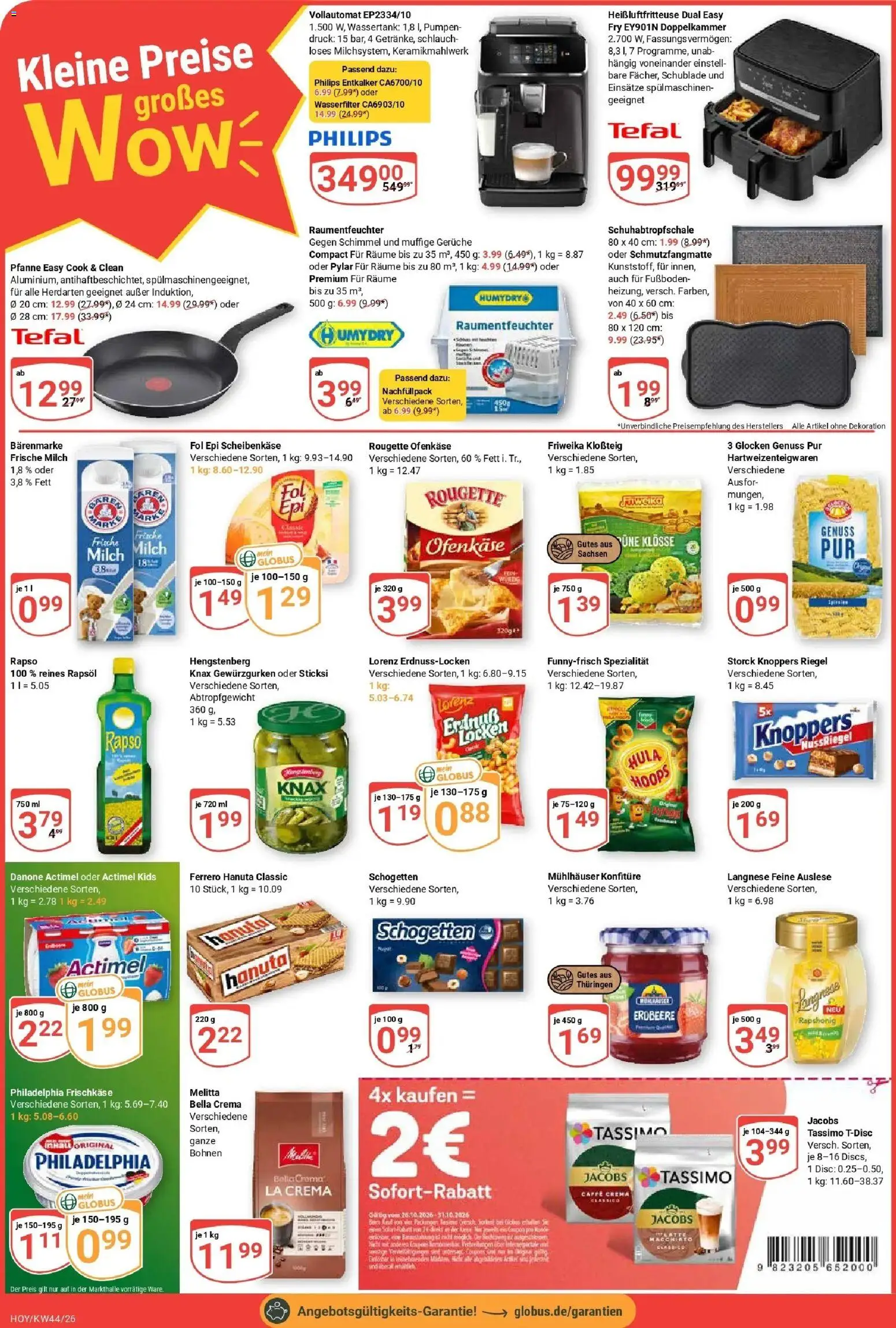 Globus Prospekt Hoyerswerda (ab 26.10.2026) » Angebote online | Seite: 2 | Produkte: Langnese, Rapsöl, Philadelphia, Heißluftfritteuse