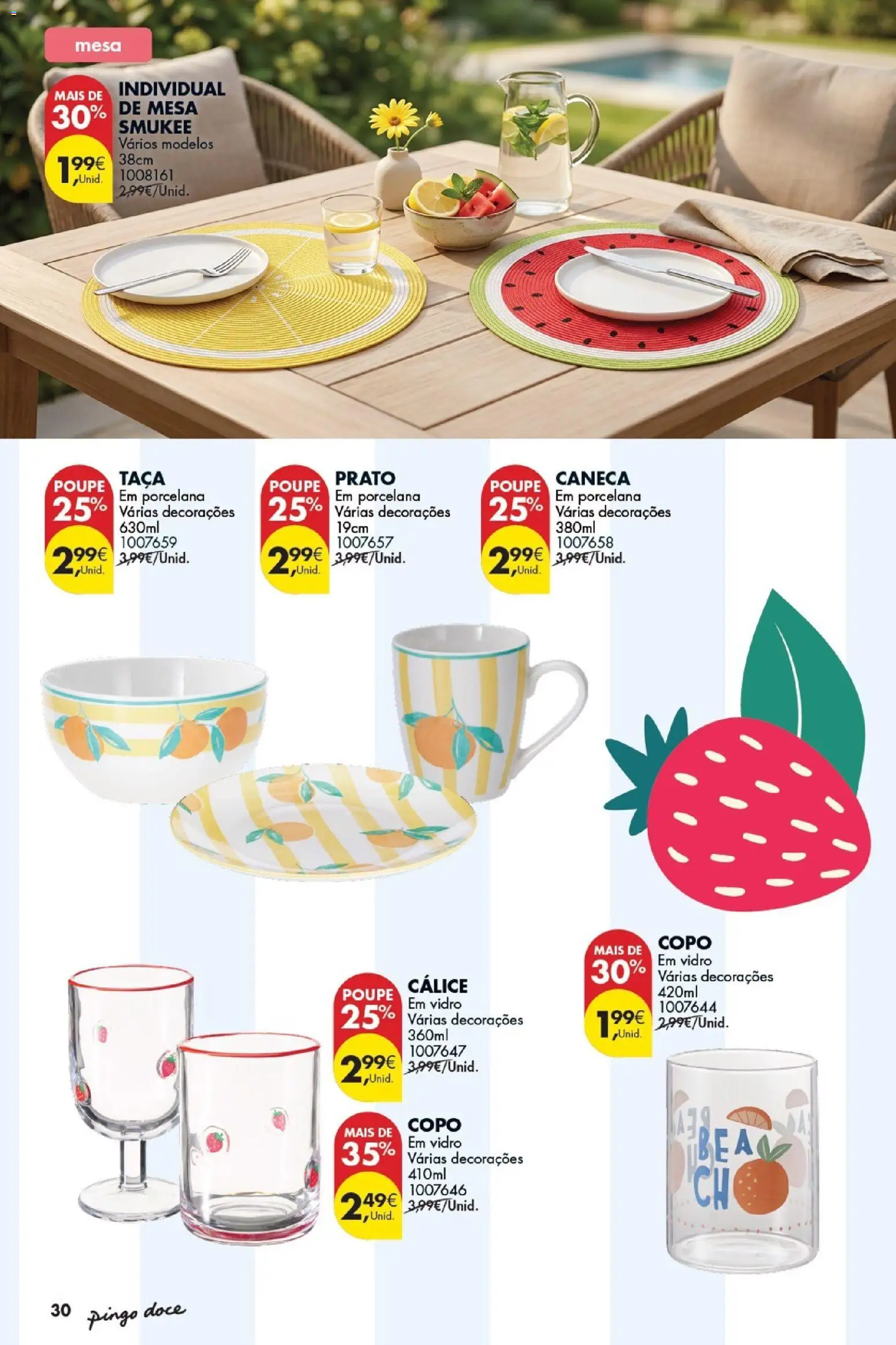 Pingo Doce Bazar Verão 2 │ válido de 30/06/2026 | Página: 30 | Produtos: Caneca, Mesa