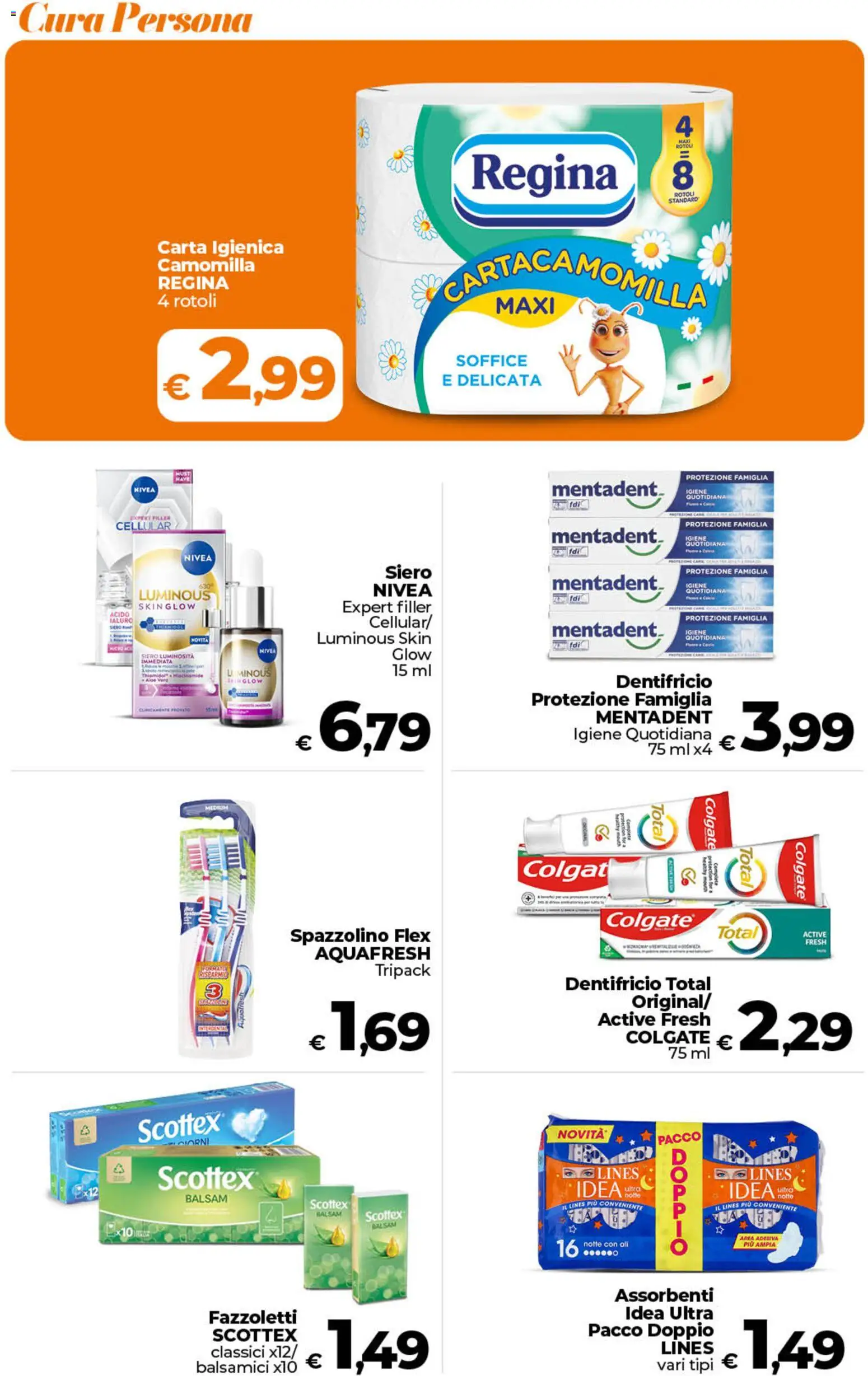 Volantino Ipercoop del 19.05.2026 | Pagina: 48 | Prodotti: Carta igienica, Dentifricio, Spazzolino, Fazzoletti