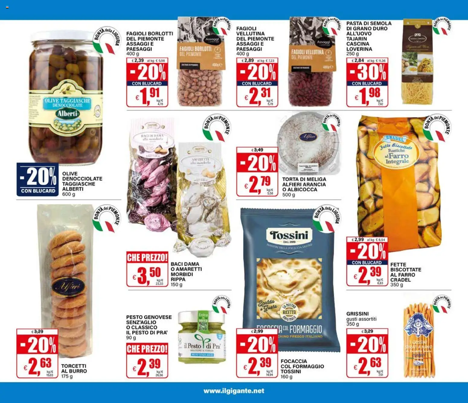 Volantino Il Gigante del 12/10/2026 | Pagina: 27 | Prodotti: Focaccia, Burro, Fette biscottate, Farro