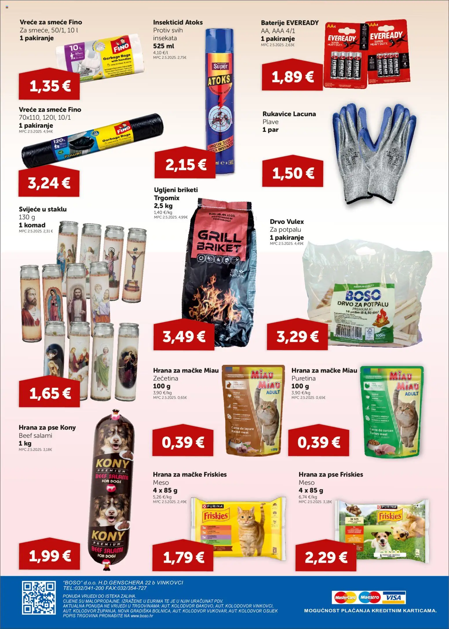Boso katalog | vrijedi od 27.08.2026 | Stranica: 16 | Proizvodi: Meso, Hrana za pse, Grill, Ugljeni briketi