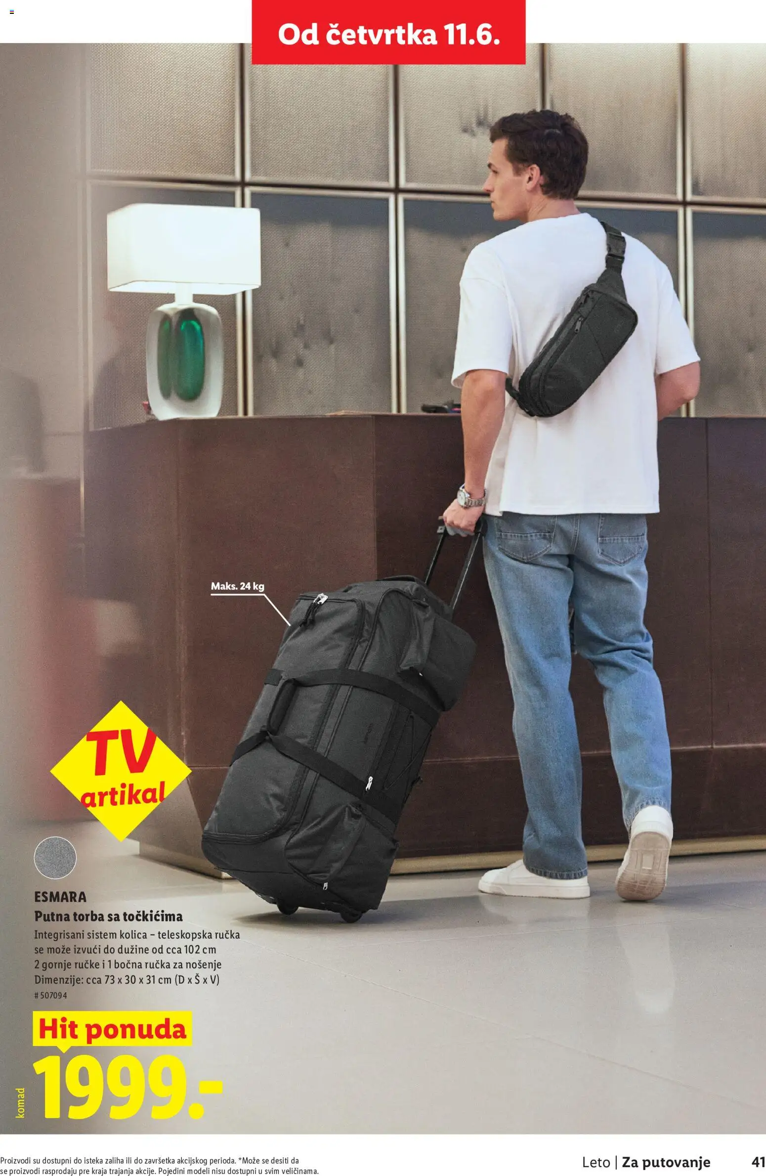 Lidl katalog - važi od 28.05.2026 | Strana: 41 | Proizvode: Putna torba, Kolica, Torba