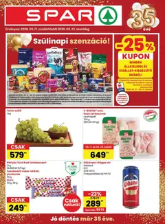 Spar akciós újság - amely érvényes a következő dátumtól: 2026.09.17.