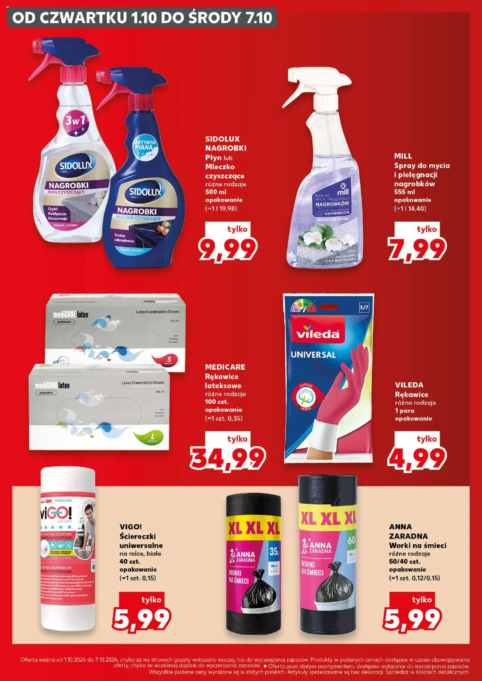 Kaufland Polsko leták - Katalog znicze od 01.10.2026 | Strana: 20 | Produkty: Sidolux