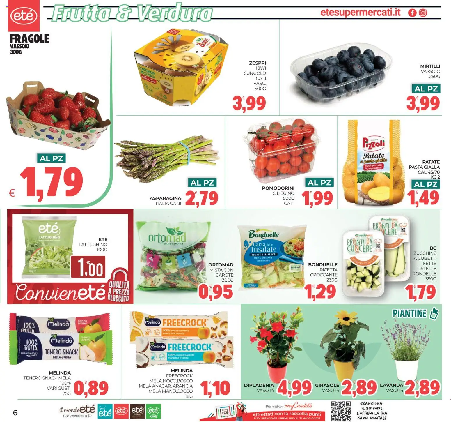 Volantino Eté del 12.05.2026 | Pagina: 6 | Prodotti: Fragole, Pasta, Mirtilli, Arancia