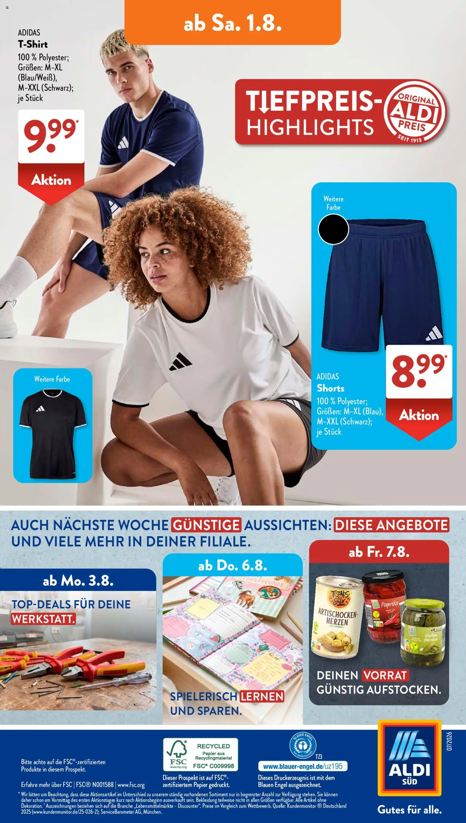 Aldi Süd Prospekt – gültig ab 27.07.2026 | Seite: 25 | Produkte: Paprika, Bekleidung
