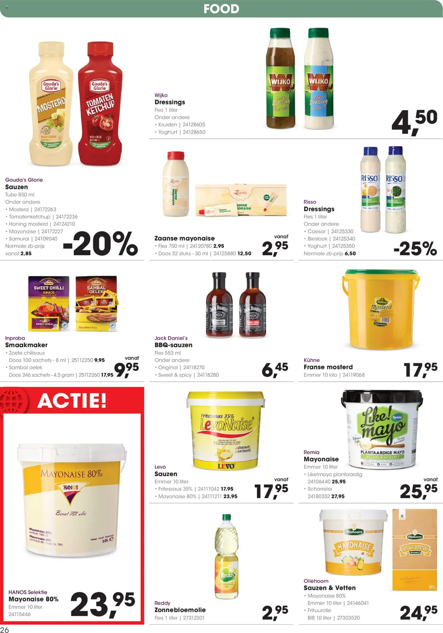 {H1} | Pagina: 26 | Producten: Yoghurt, Ketchup, Fles, Chili szósz