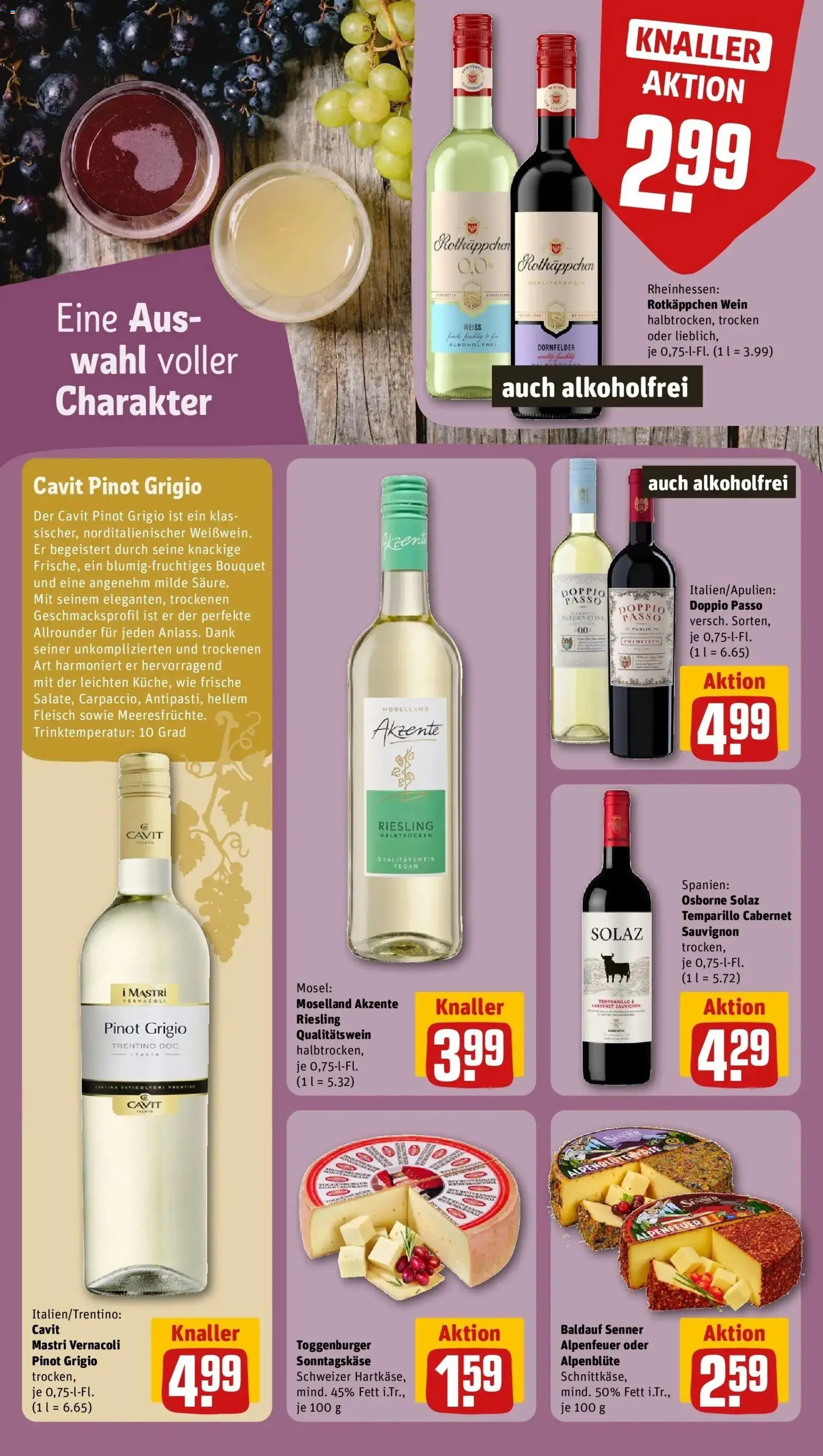 REWE Prospekt ab 31.08.2026 zum Blättern » Angebote | Seite: 14 | Produkte: Osborne, Doppio Passo, Wein, Fleisch
