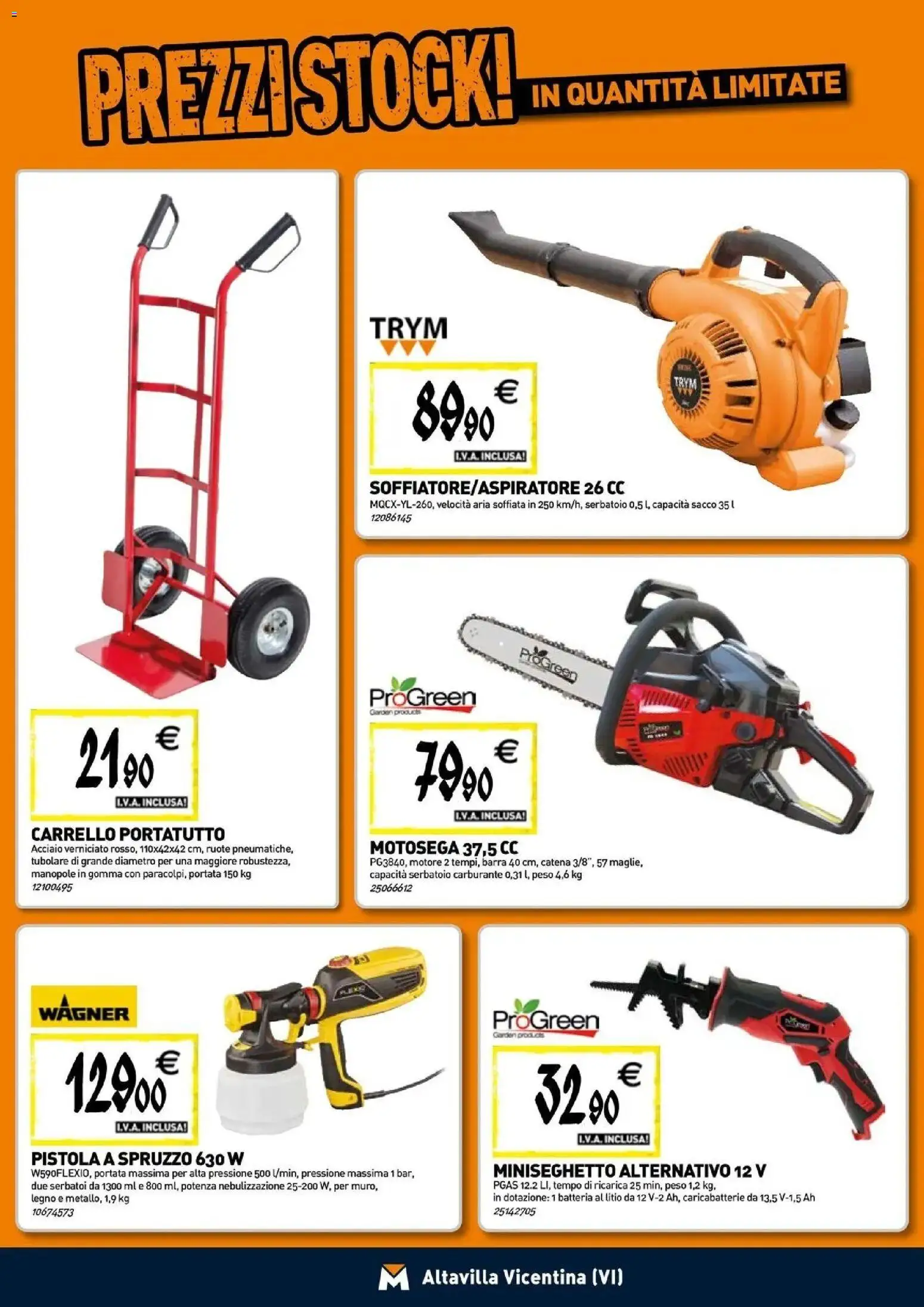 Nuovo TECNOMAT - Straordinari prezzi stock! dal 24/09/2026 > offerte anteprima 🛍️ | Pagina: 18 | Prodotti: Carrello, Motosega, Batteria, Caricabatterie