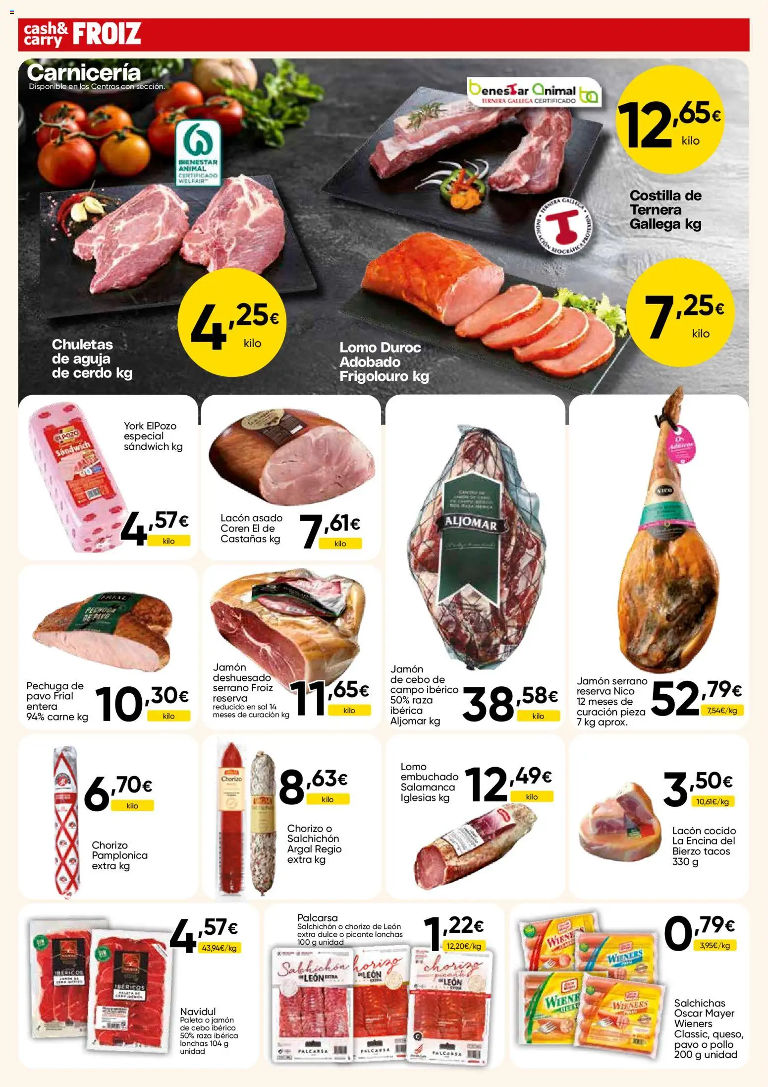 Froiz - Folleto Cash │ válido desde el 14.05.2026 | Página: 10 | Productos: Jamón serrano, Jamón, Cerdo, Tacos