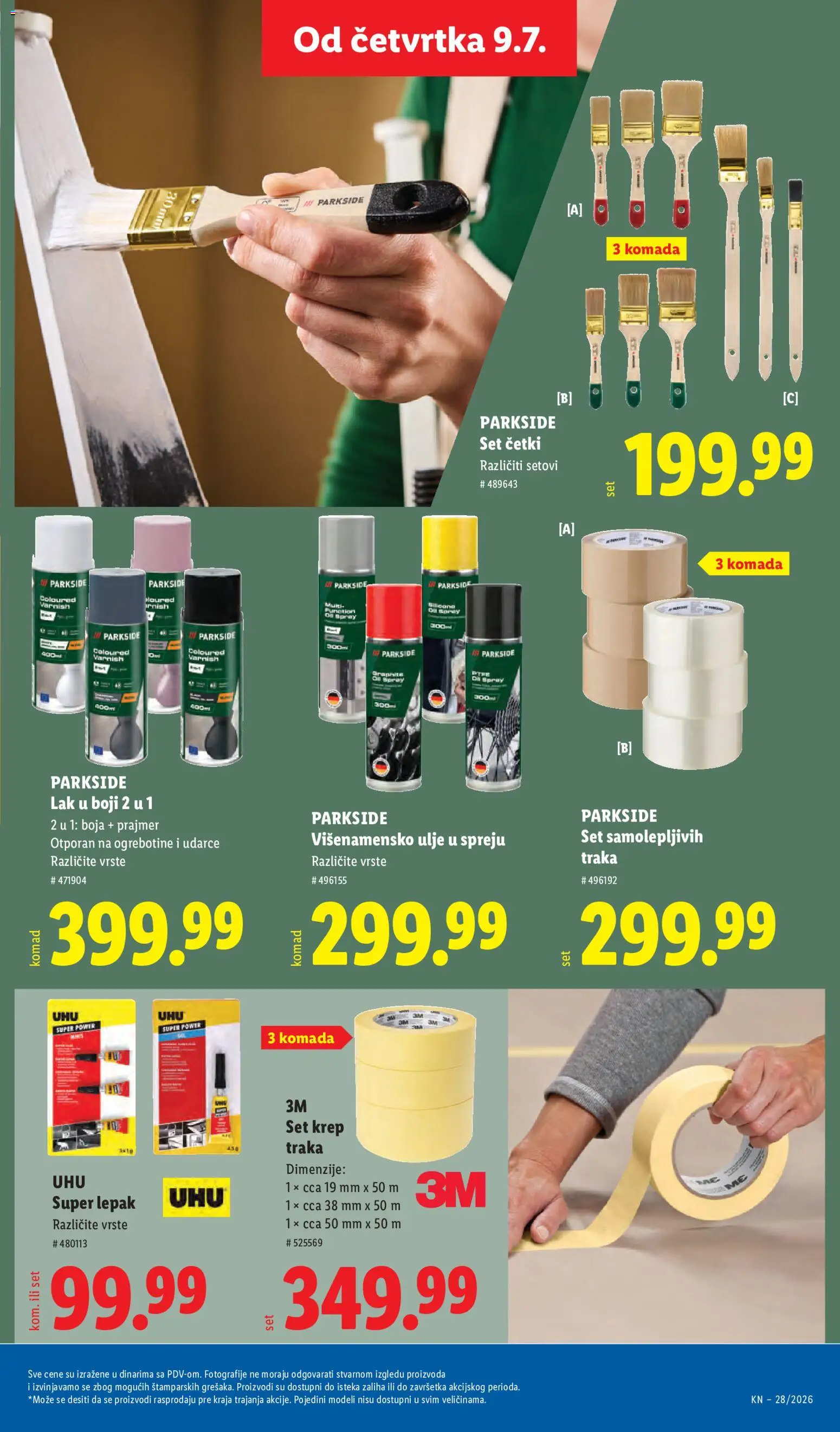 Lidl katalog - važi od 09.07.2026 | Strana: 73 | Proizvode: Parkside, Ulje u spreju, Ulje