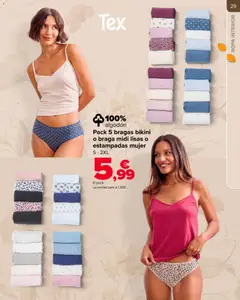 Vista previa Carrefour Otoño válido desde el 20/10/2026 | Página: 29 | Productos: Ropa interior, Bragas, Ropa, Braga