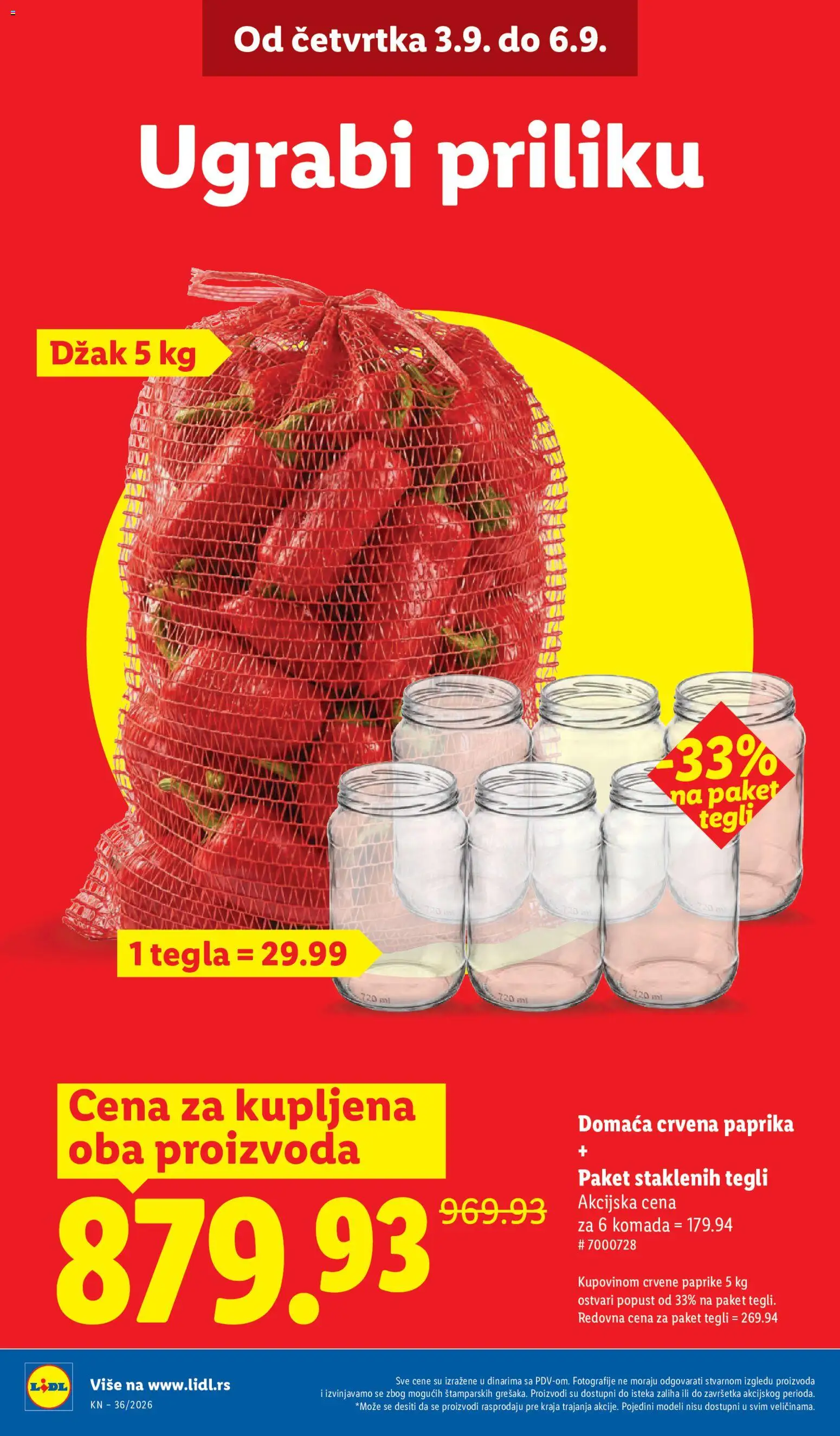 Lidl katalog - važi od 03.09.2026 | Strana: 8 | Proizvode: Crvena paprika, Paprika, Tegla