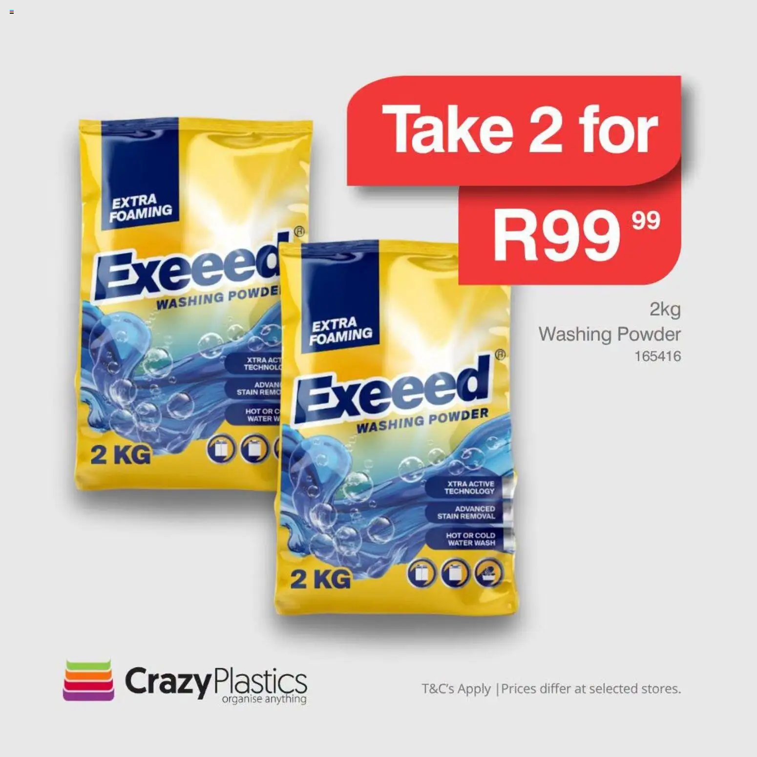 New Crazy Plastics catalogue – valid from 12/08/2026 | Page: 4 | Products: Powder, Water, Washing powder