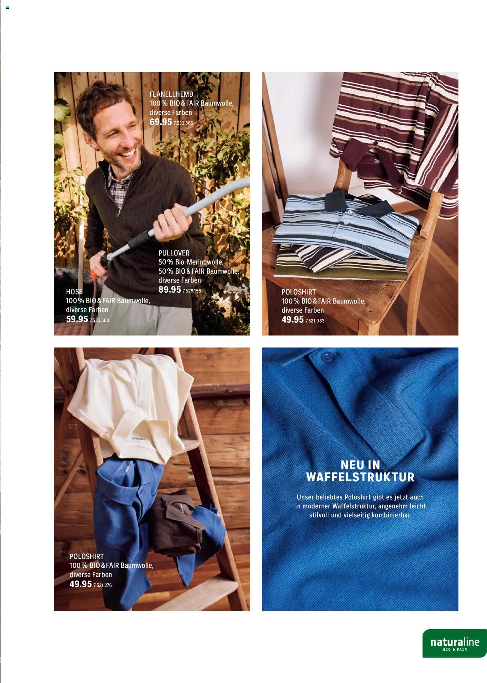 Coop City aktionen Naturaline – gültig ab 31.08.2026 | Seite: 7 | Produkte: Poloshirt, Pullover, Hose