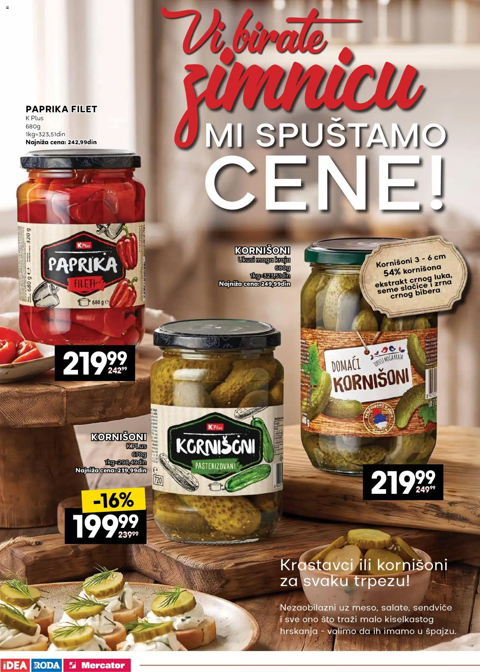 Mercator katalog - važi od 14.09.2026 | Strana: 4 | Proizvode: Krastavci, Noga, Filet, Paprika