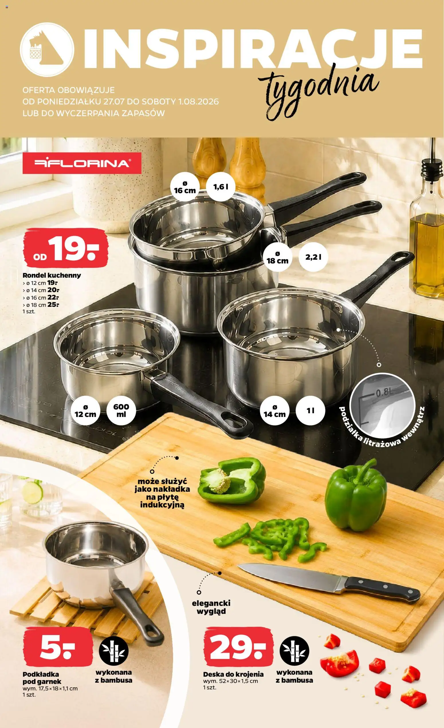 Netto gazetka od poniedziałku NonFood od 27.07.2026 | Strona: 2 | Produkty: Garnek, Deska do krojenia