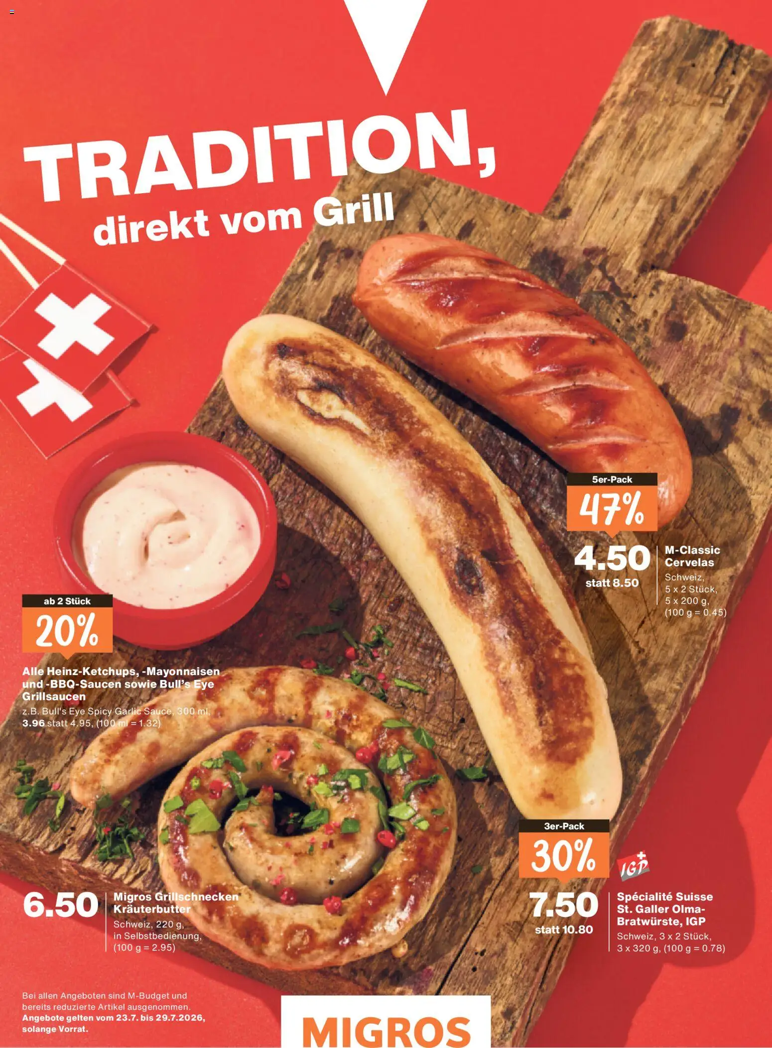 Migros aktionen Magazin – gültig ab 22.07.2026 | Seite: 2 | Produkte: Kräuterbutter, Grill