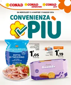 Anteprima del volantino Conad volantino Convenienza Più Lazio valido a partire dal 13.05.2026