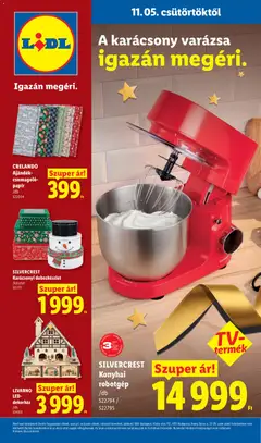 Lidl Dekoráció katalógus - amely érvényes a következő dátumtól: 2026.11.05.