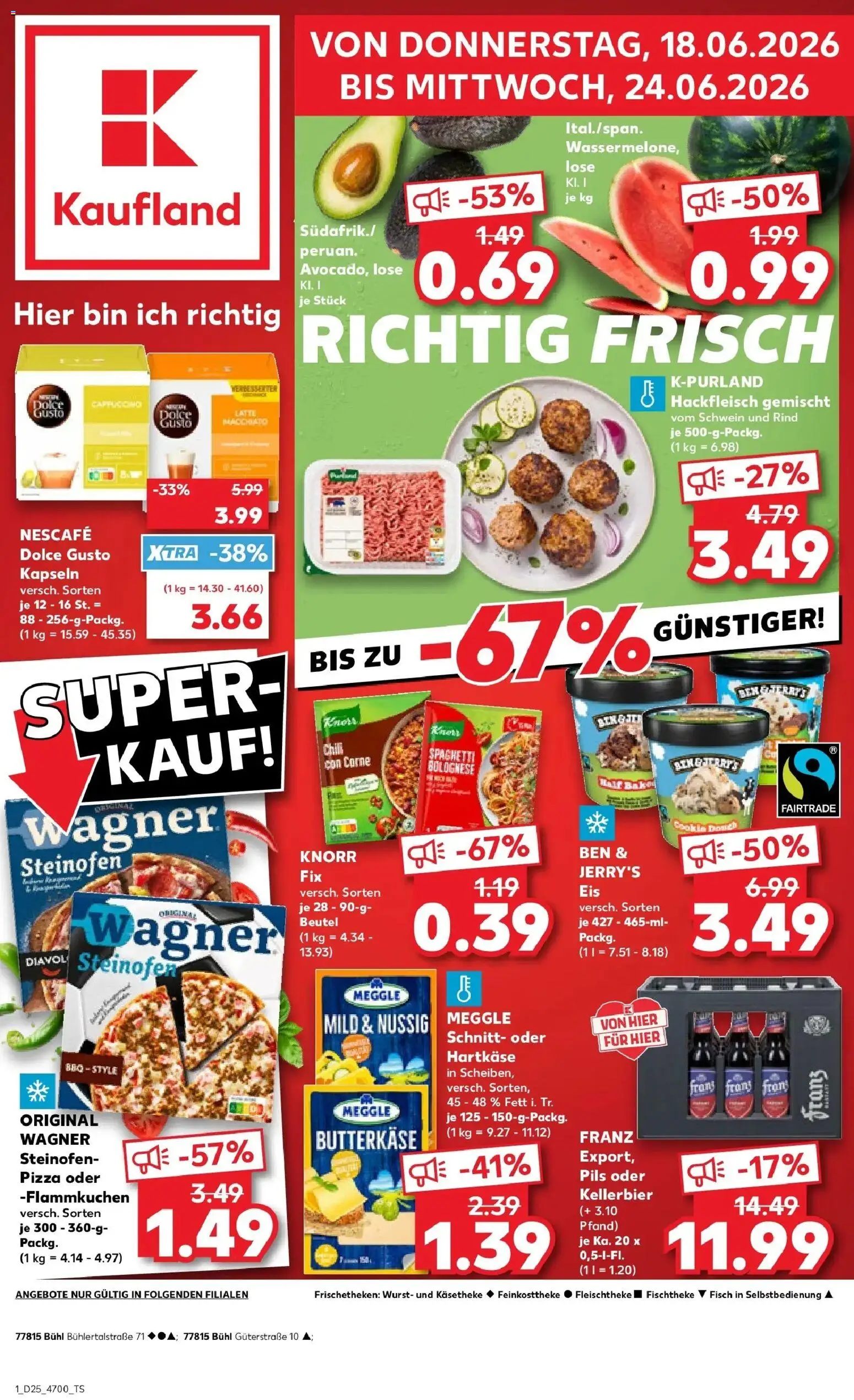 Kaufland Prospekt Bühl – gültig ab 18.06.2026 | Seite: 1